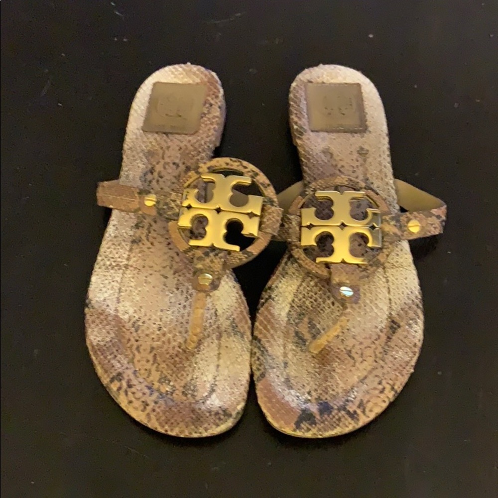 Tory Burch Miller Sandal Snakeskin